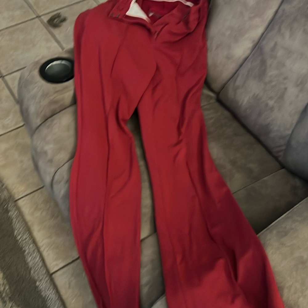 Red express pants